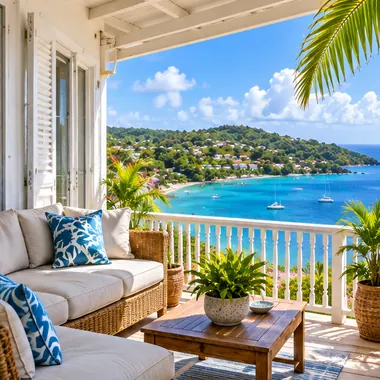 Illustrative tropical apartments