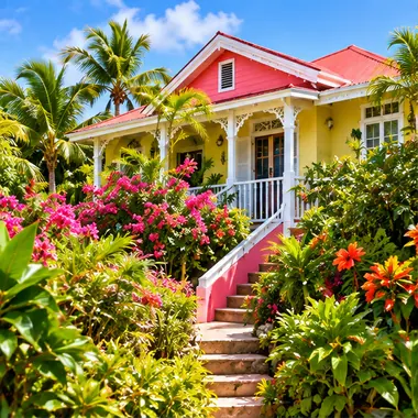 Illustrative tropical homes